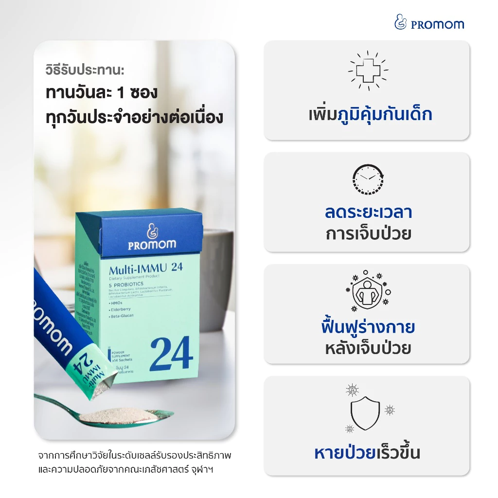 Multi-IMMU 24+ วิตามินเสริมภูมิคุ้มกัน สำหรับเด็กโต 8 Multi-IMMU 24+ วิตามินเสริมภูมิคุ้มกัน สำหรับเด็กโต - Image 8