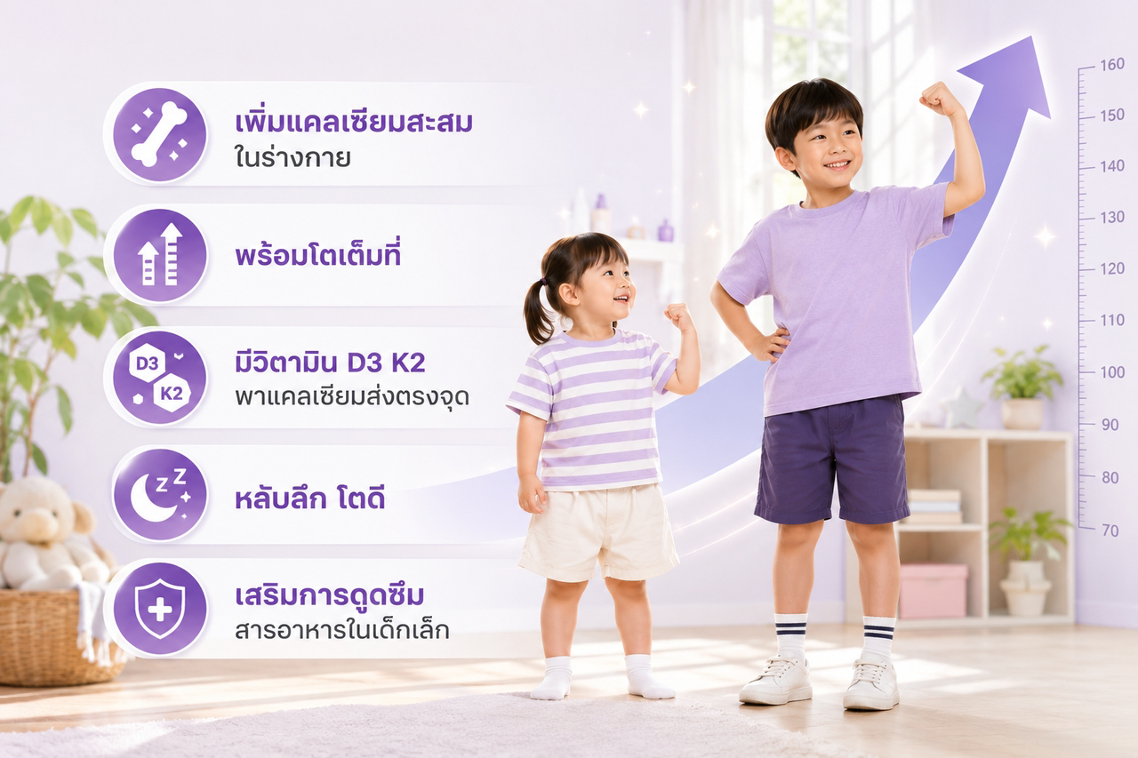 กลไกที่ 2 วิตามิน D3 K2 นำพาแคลเซียมส่งตรงจุด ไม่ตกค้าง