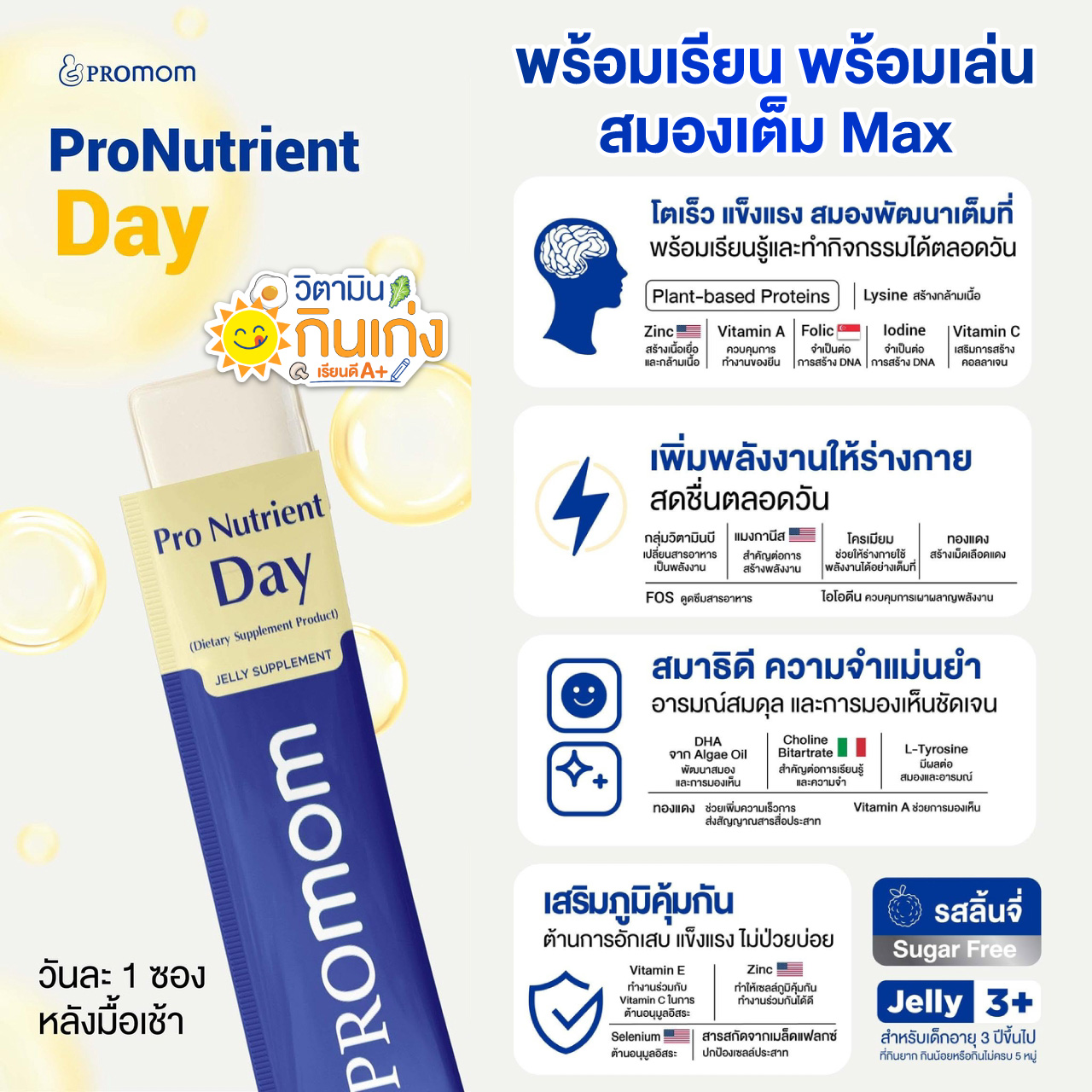 Pro Nutrient Day ถูกออกแบบมาเพื่อเติมเต็มมื้อเช้า