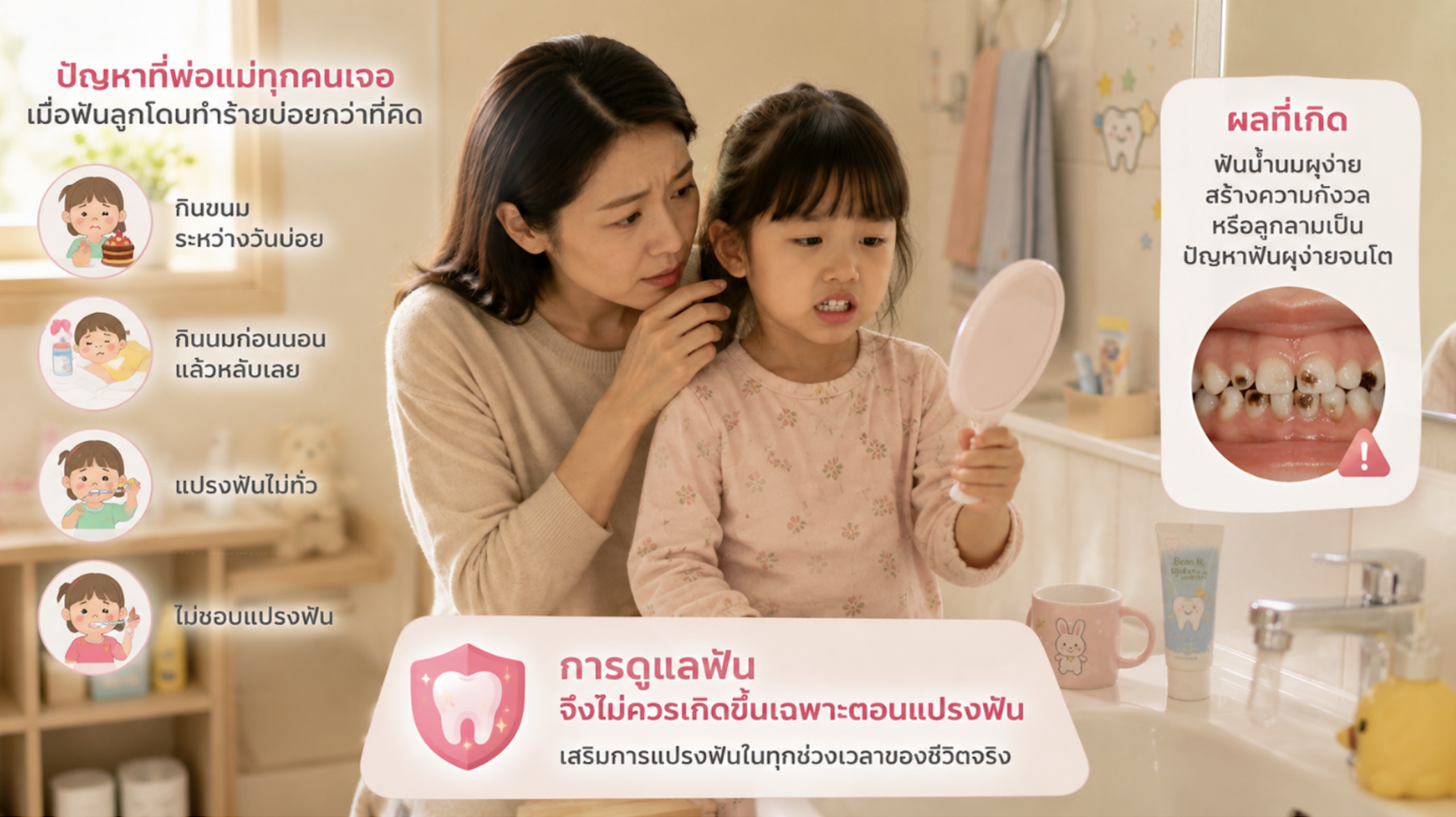 ปัญหาที่พ่อแม่ทุกคนเจอ เมื่อฟันลูกโดนทำร้ายบ่อยกว่าที่คิด